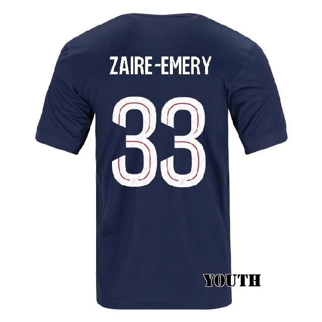 2025/26 Warren Zaire-Emery #33 Home Youth Soccer Jersey