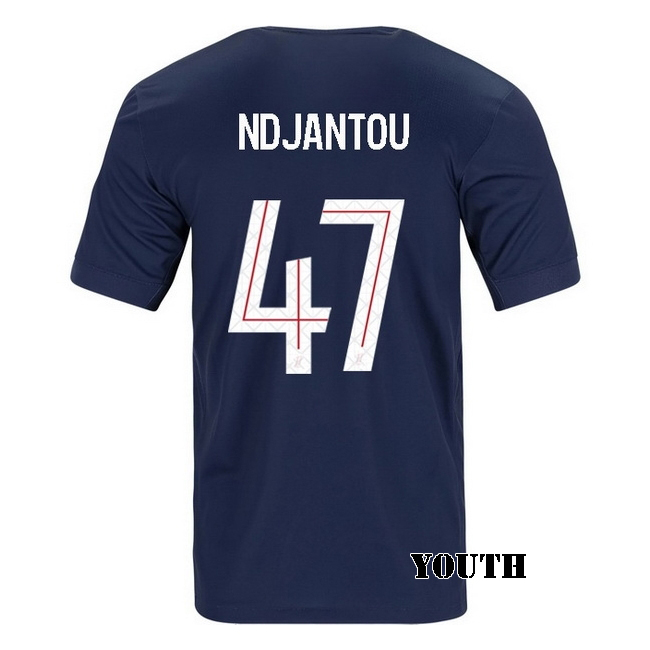 2025/26 Quentin Ndjantou #47 Home Youth Soccer Jersey