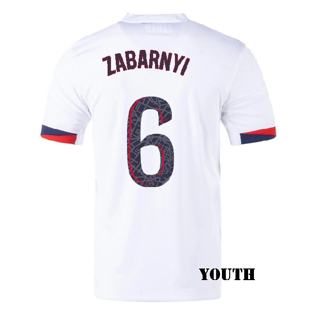 2025/26 Ilya Zabarnyi #6 Away Youth Soccer Jersey