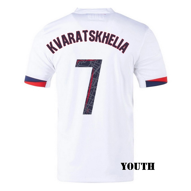 2025/26 Khvicha Kvaratskhelia #7 Away Youth Soccer Jersey
