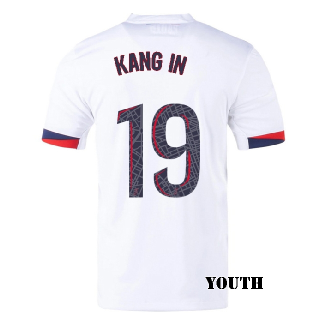 2025/26 Kang-in Lee #19 Away Youth Soccer Jersey