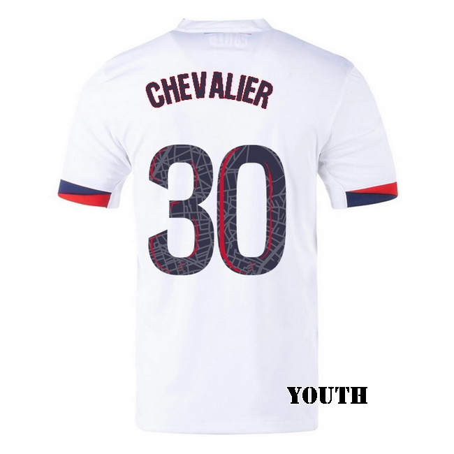 2025/26 Lucas Chevalier #30 Away Youth Soccer Jersey