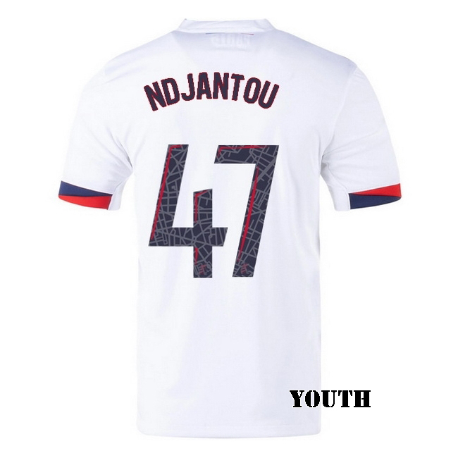 2025/26 Quentin Ndjantou #47 Away Youth Soccer Jersey