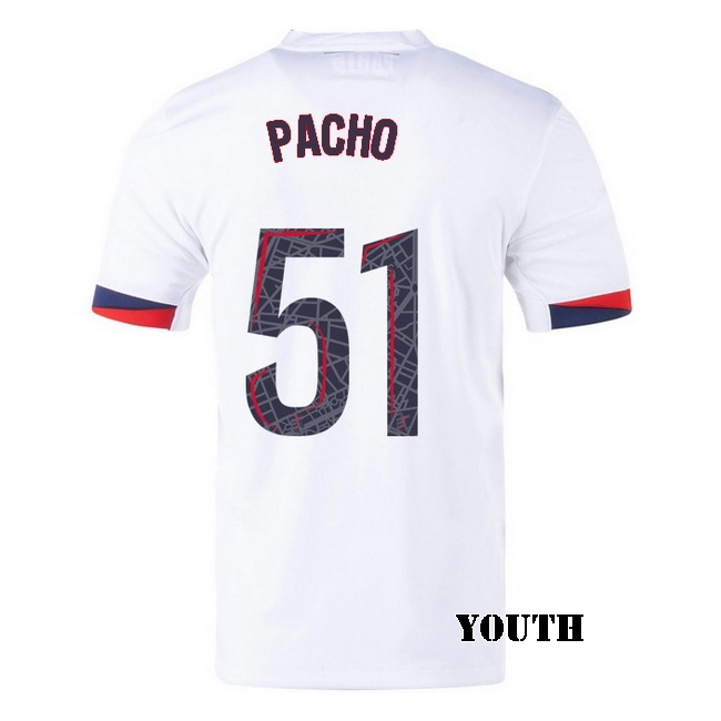 2025/26 Willian Pacho #51 Away Youth Soccer Jersey