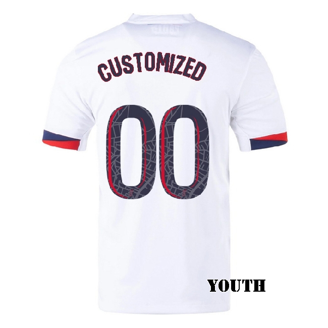 2025/26 CUSTOMIZED J #00 Away Youth Soccer Jersey
