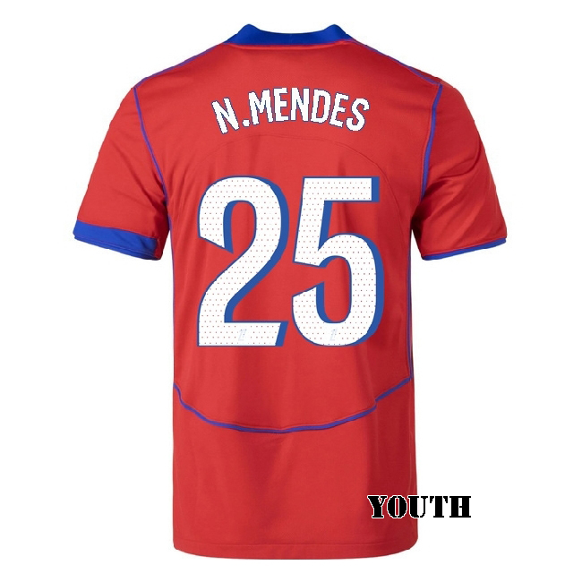 2025/26 Nuno Mendes #25 Third Youth Soccer Jersey
