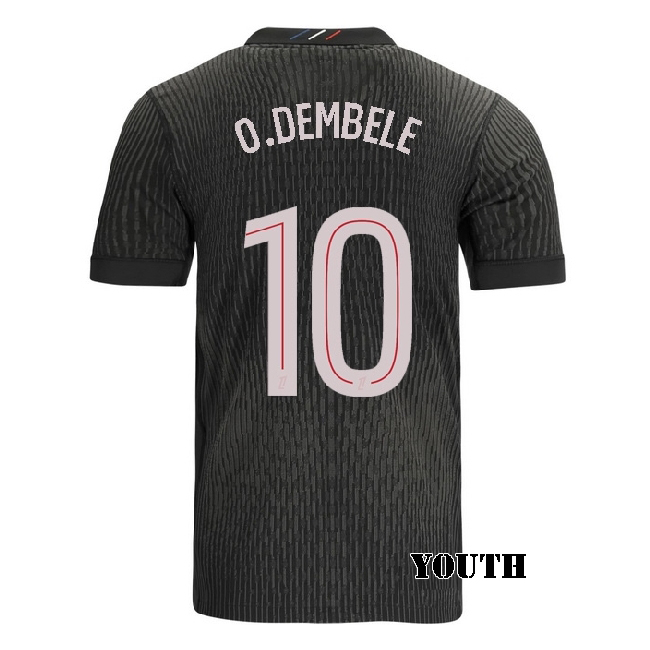 2025/26 Ousmane Dembele #10 Fourth Youth Soccer Jersey