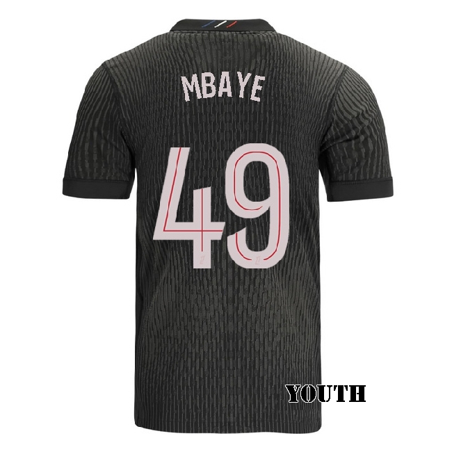 2025/26 Ibrahim Mbaye #49 Fourth Youth Soccer Jersey