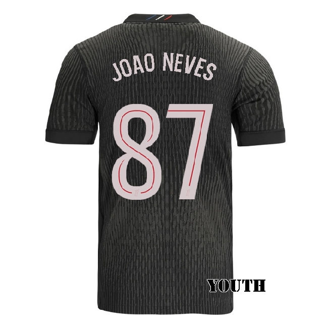 2025/26 Joao Neves #87 Fourth Youth Soccer Jersey